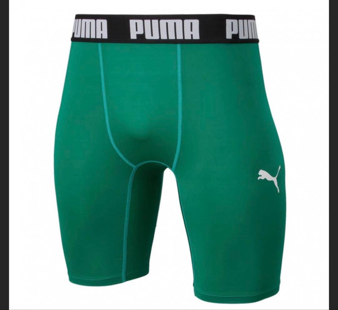 ② PUMA インナータイツ Lサイズ グリーン 4枚セット