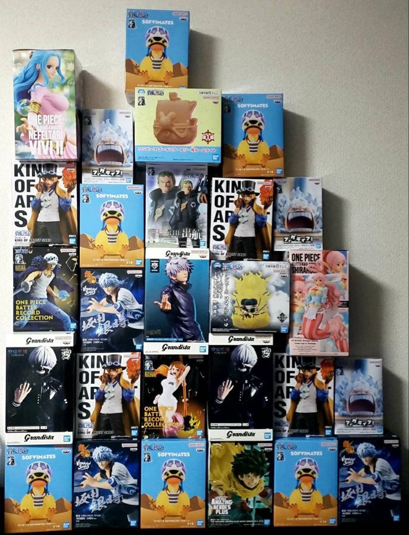 ONE PIECEワンピース、呪術廻戦、東京喰種、銀魂フィギュアセット まとめ