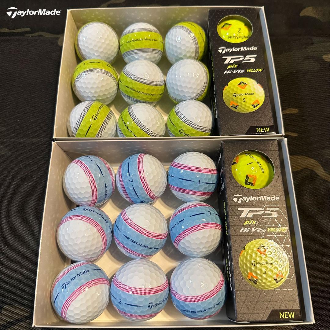 (新品) テーラーメイド ツアーレスポンス ストライプ ゴルフボール