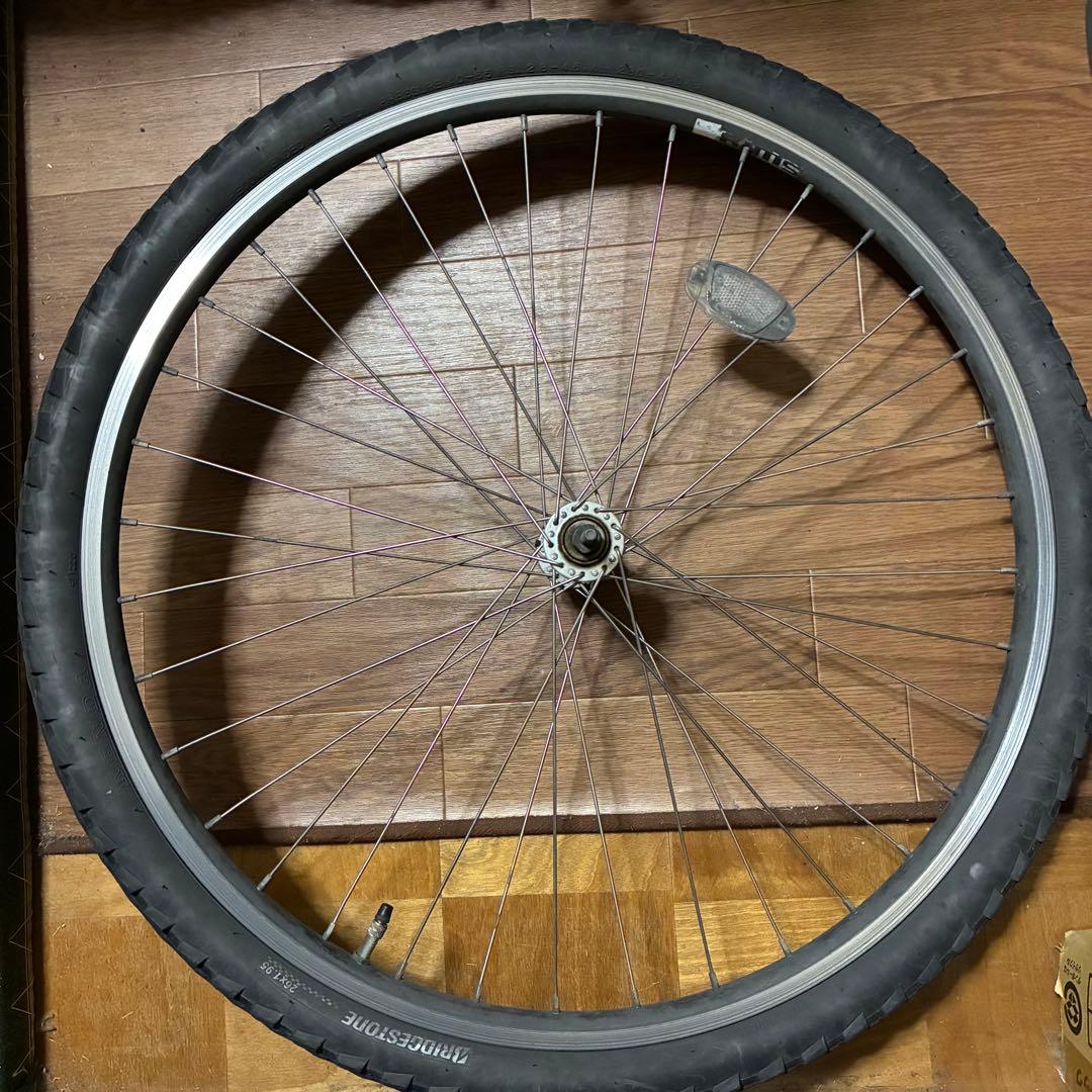 電動アシスト自転車用　26インチ　フロントホイール