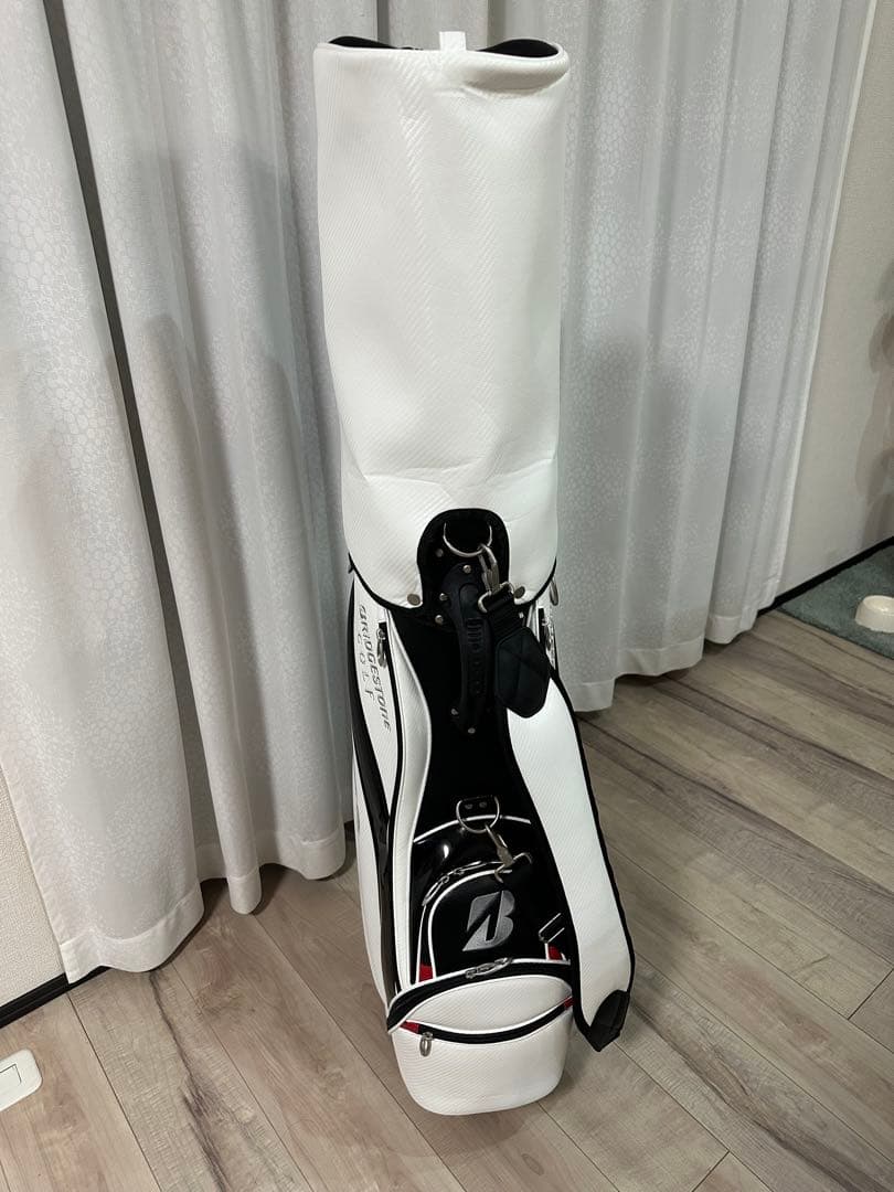 ★ブリジストン★キャディバック★白黒合皮★美品