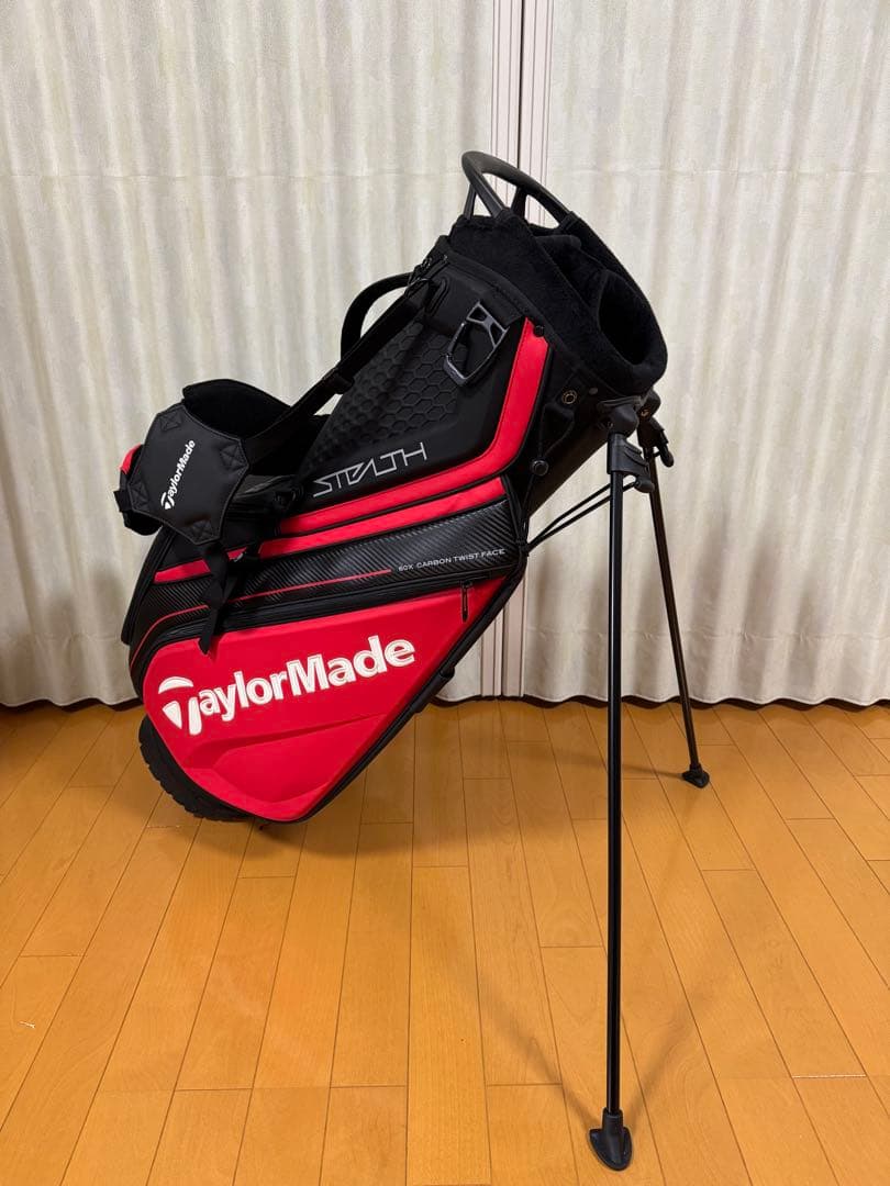 テーラーメイド　ステルス　スタンドバッグ 赤黒