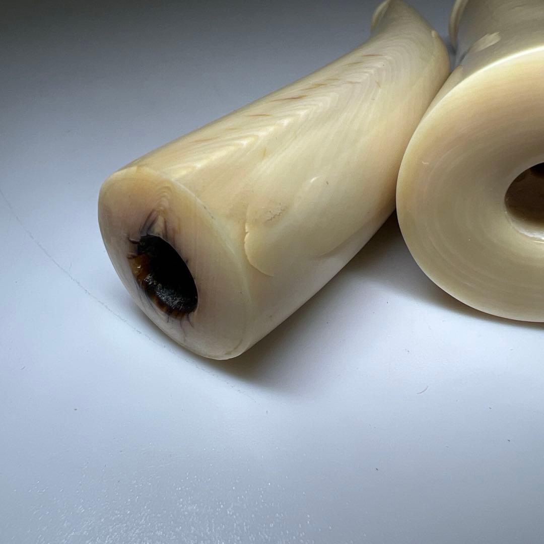 本抹香鯨　パイプ2本　98g/9・8.5㎝　東Y8-0123☆2F