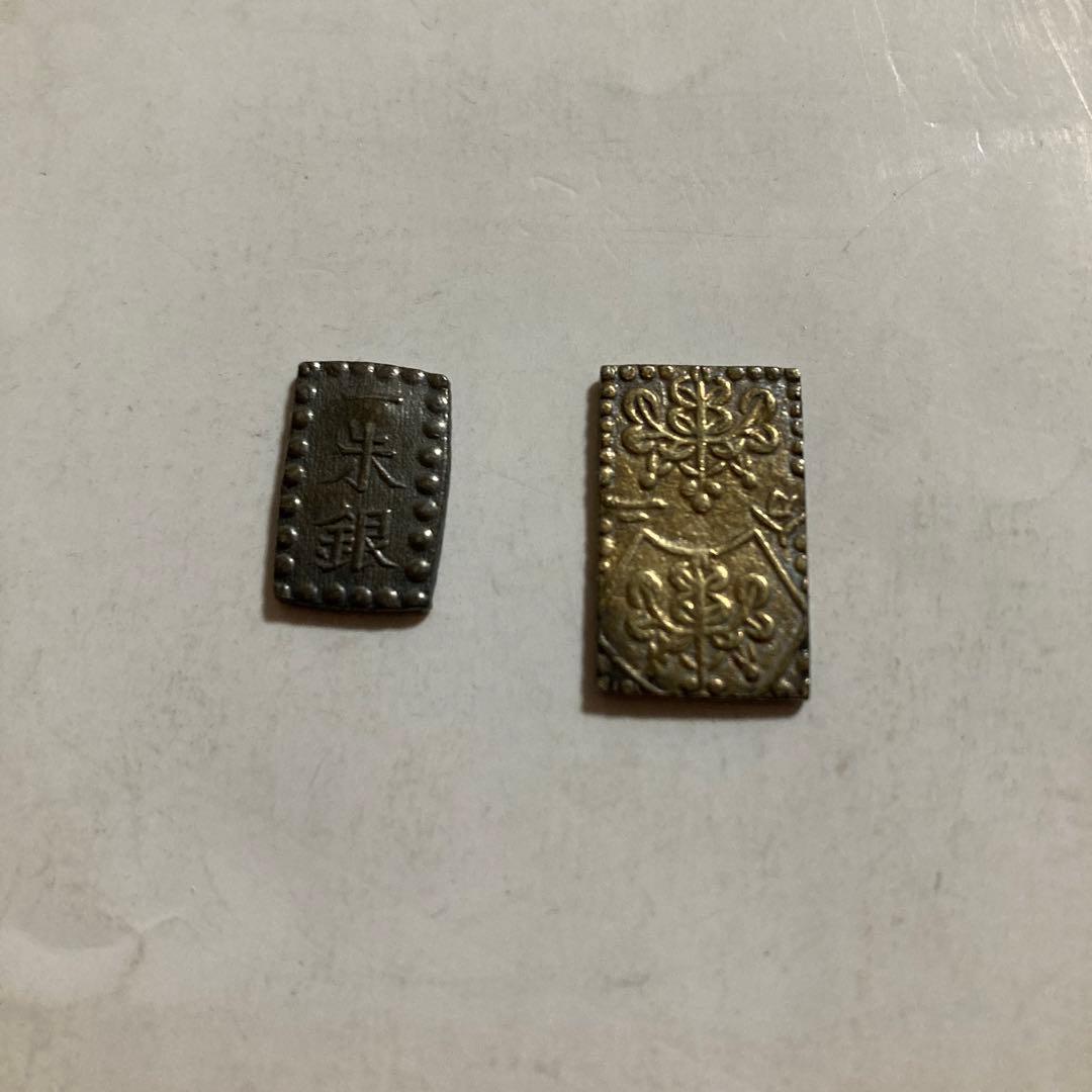 1朱銀二分金
