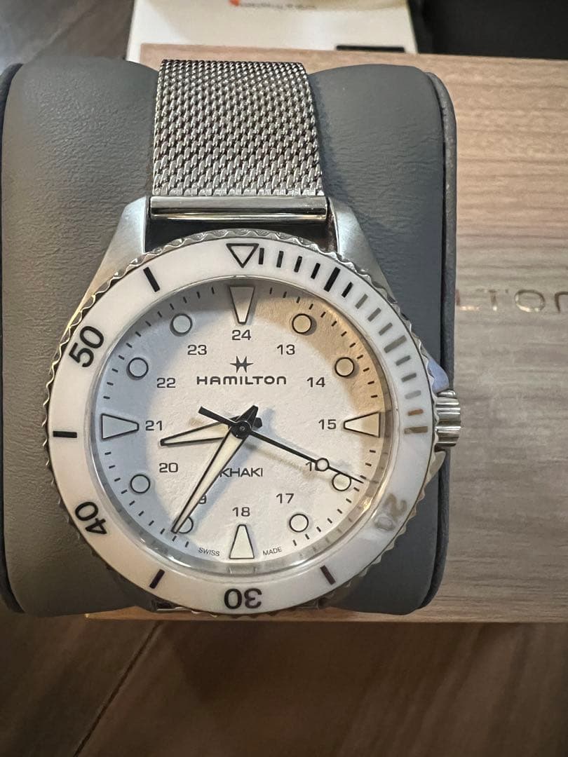 美品　HAMILTON H822210 ハミルトン　カーキネイビースキューバ