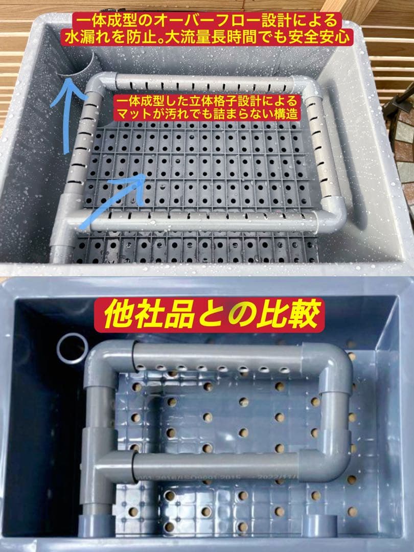 45w水中ポンプ付き 大型水槽用万能フィルター アクアリウム外部式飼育濾過器装置