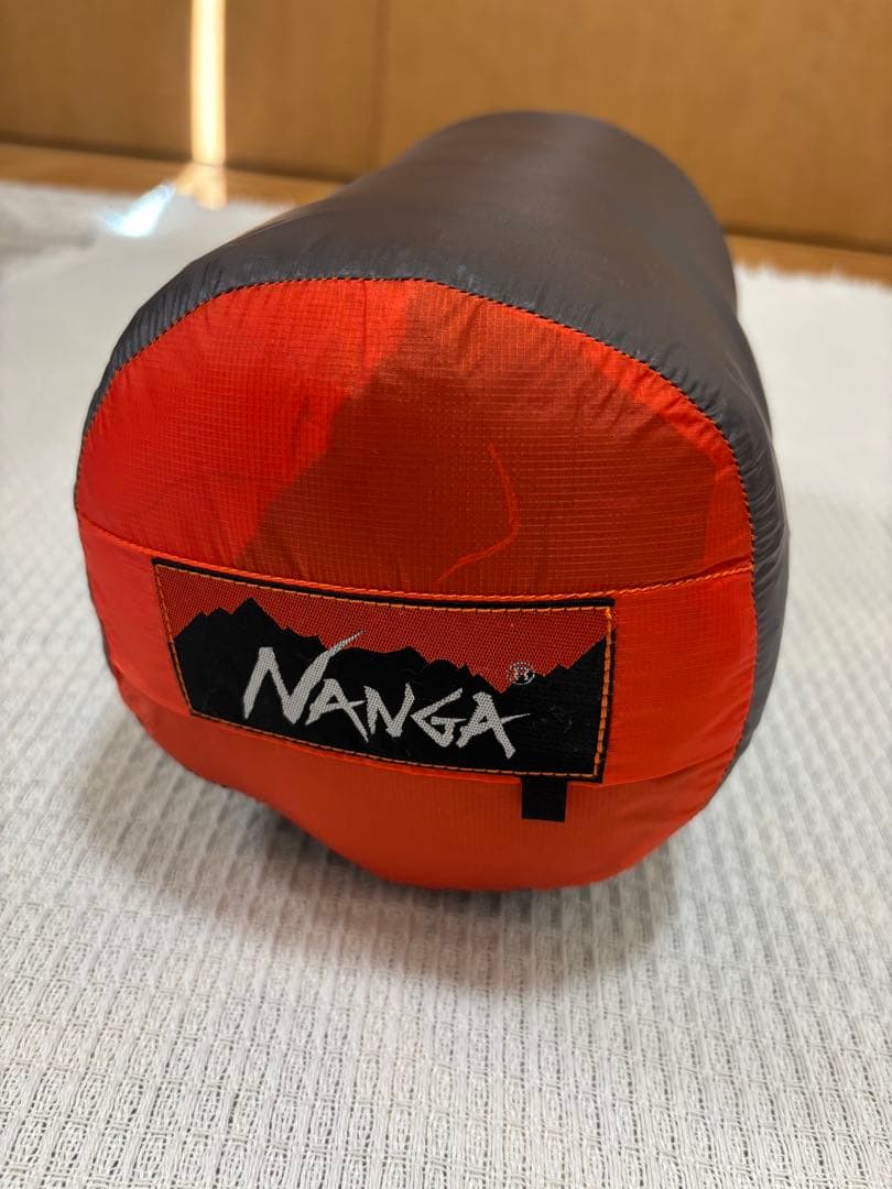 NANGA 寝袋 コンパクト オレンジ/黒　NANGA 350 DX