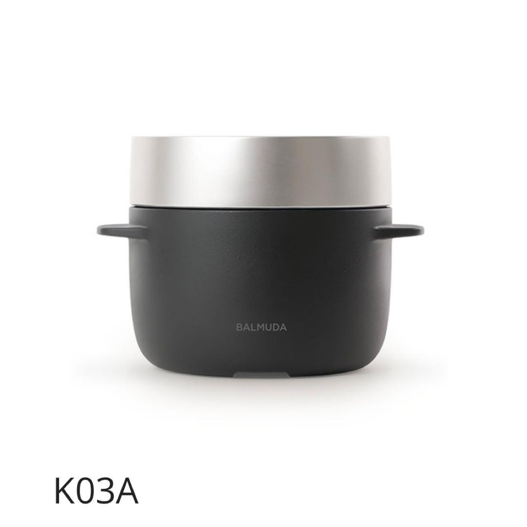 【新品・未使用】BALMUDA K03A-BK バルミューダ 炊飯器