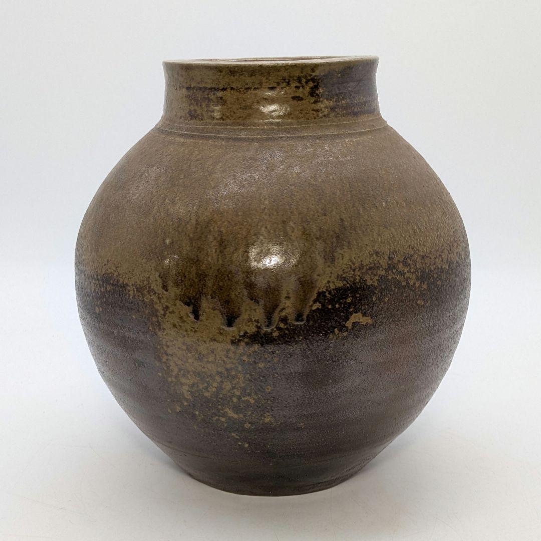 大平誠之助 備前焼 壺 共箱栞 壷 花器 フラワーベース 花入 花生 花瓶 置物
