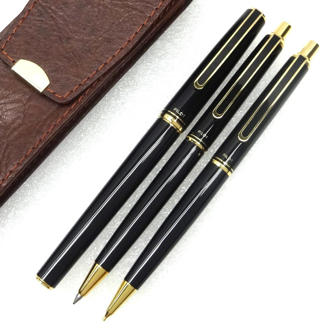 未使用 PILOT 14K 万年筆 ボールペン シャープ ケース付き 4点セット