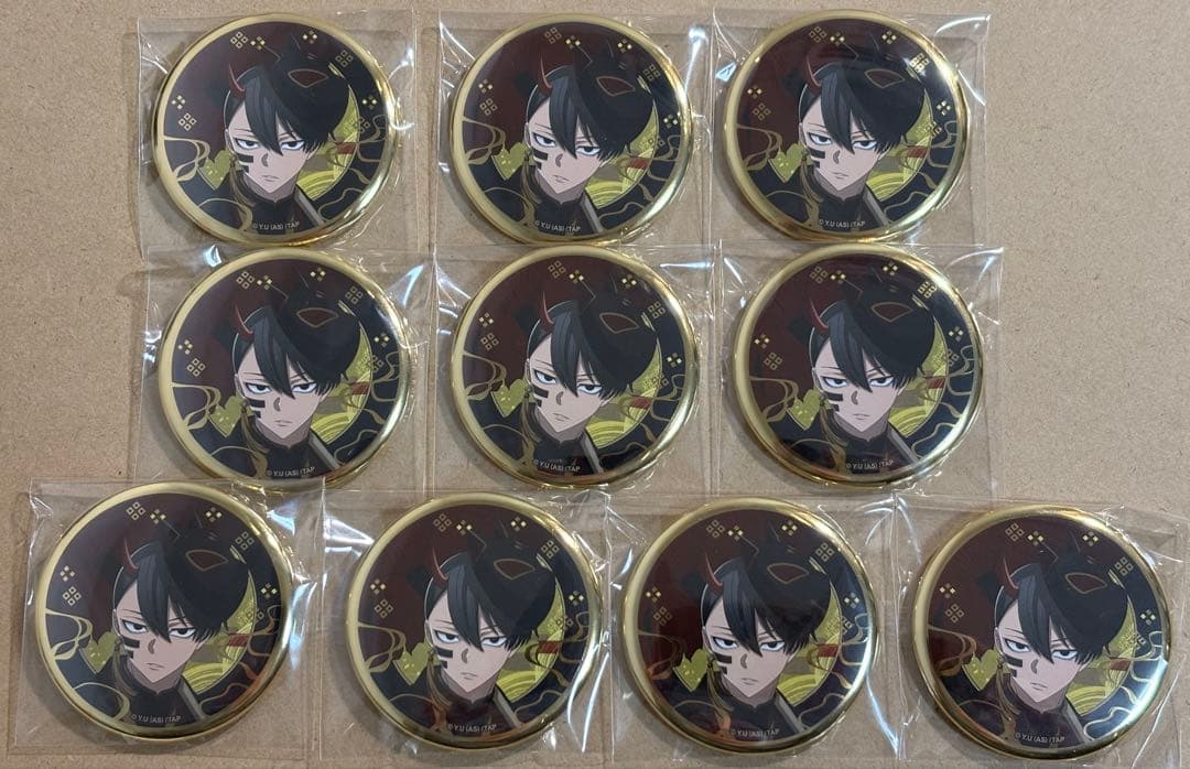 桃源暗鬼 アニメイトカフェ 箔押し缶バッジ 無陀野10点