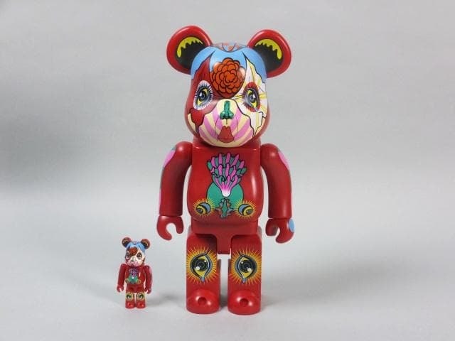 現代美術 田名網敬一『100% & 400%MEDICOM TOY赤』0127B