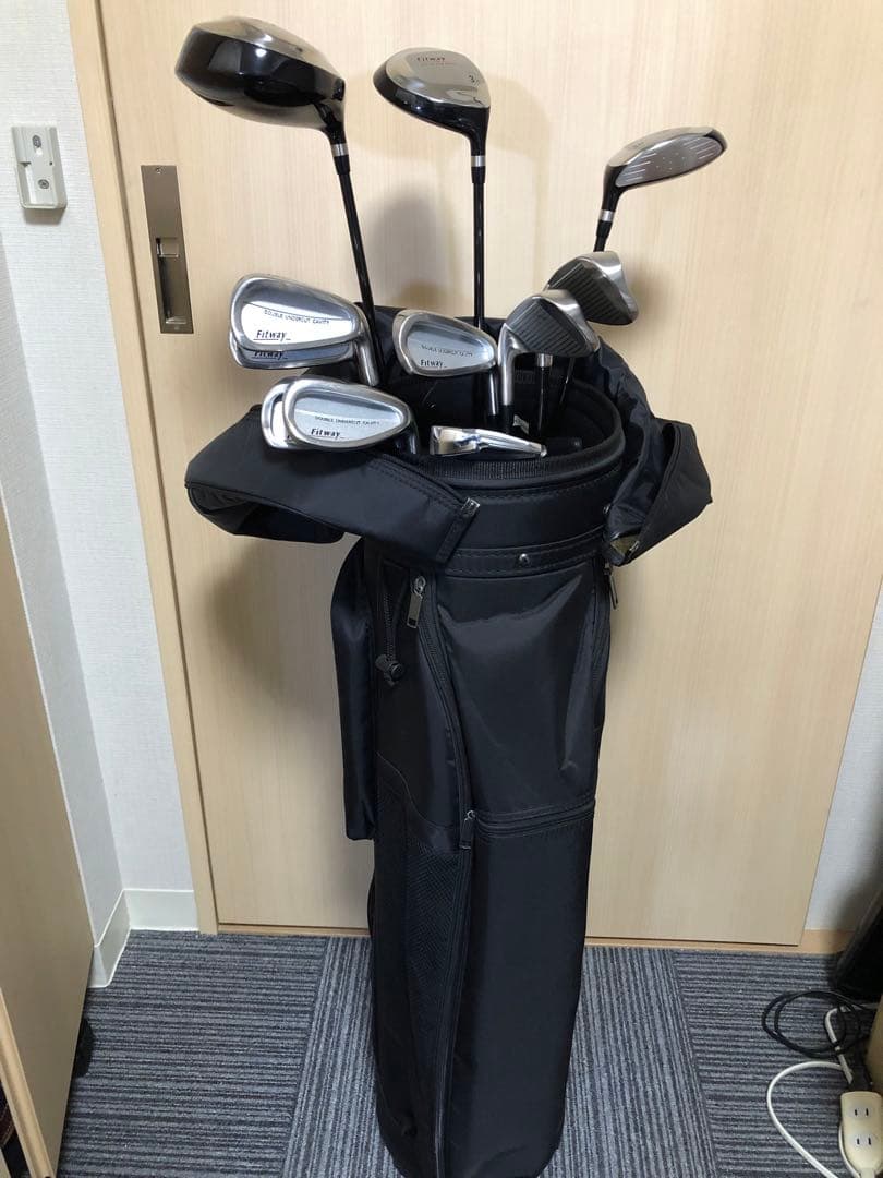 （美品中古）オマケ付きFitway ゴルフクラブセット 11本 （簡単クラブ）