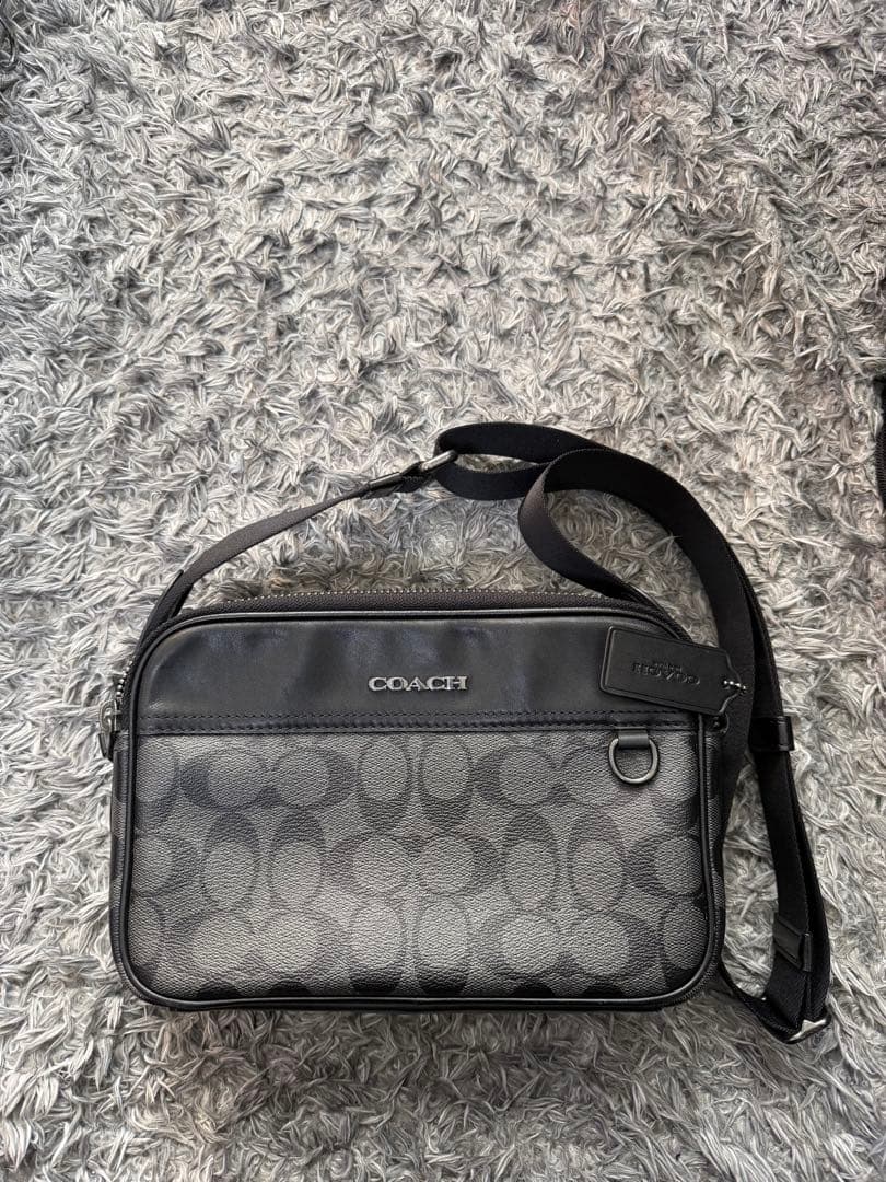 COACH ショルダーバッグ ブラック/グレー