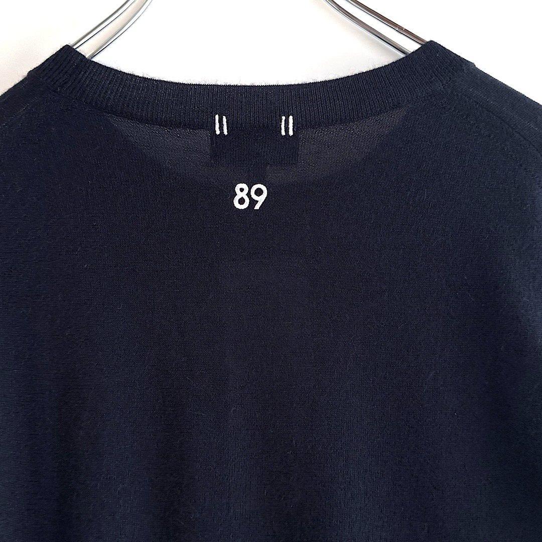 454 パーリーゲイツ 定価41,800円 カシミヤ100％ ニット 紺 0 S