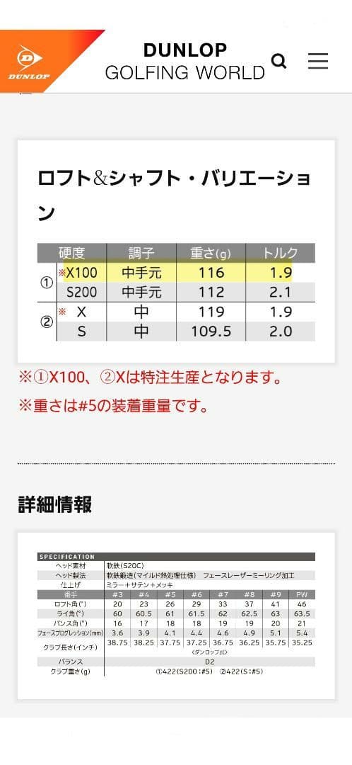 Z-FORGED II (ZフォージドII) アイアンセット 5〜9.P