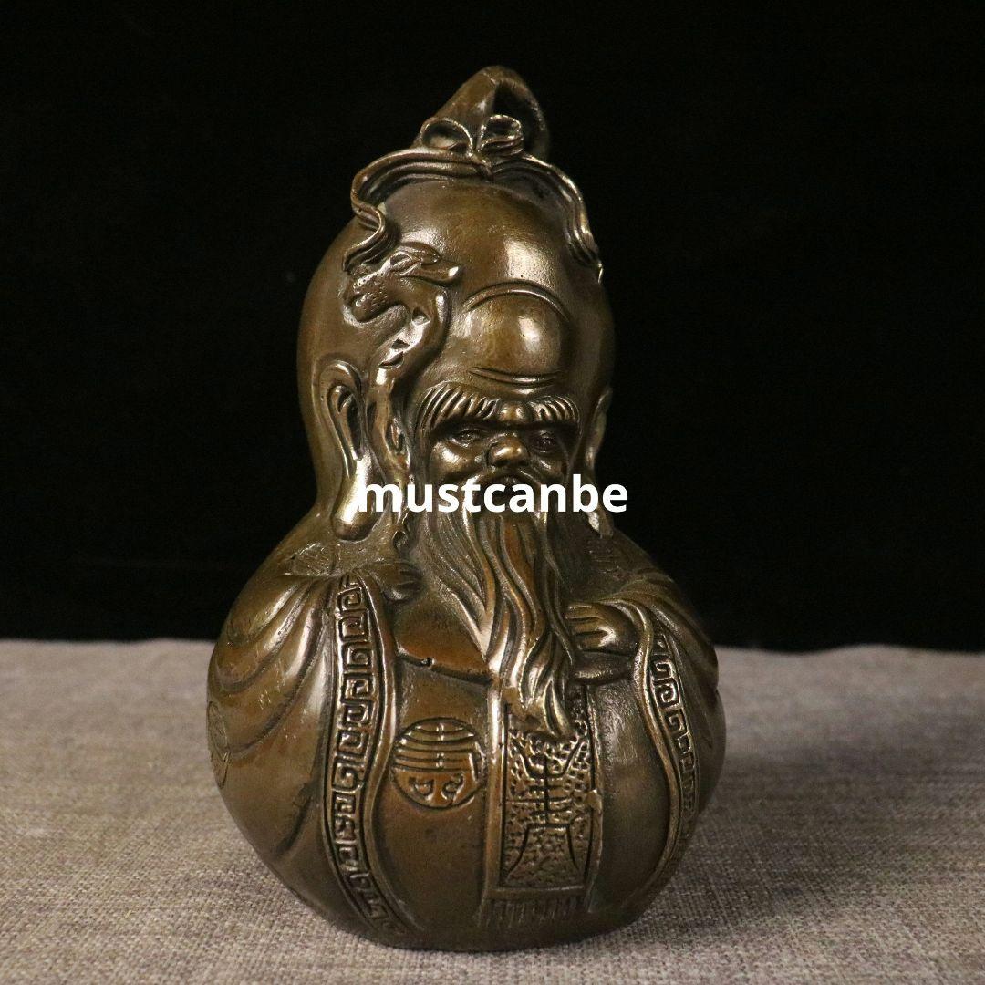 瓢簞 寿星瓢簞 応接間 玄関 寿を祝う贈り物 招き入れ福を招く銅製品 工芸品置物