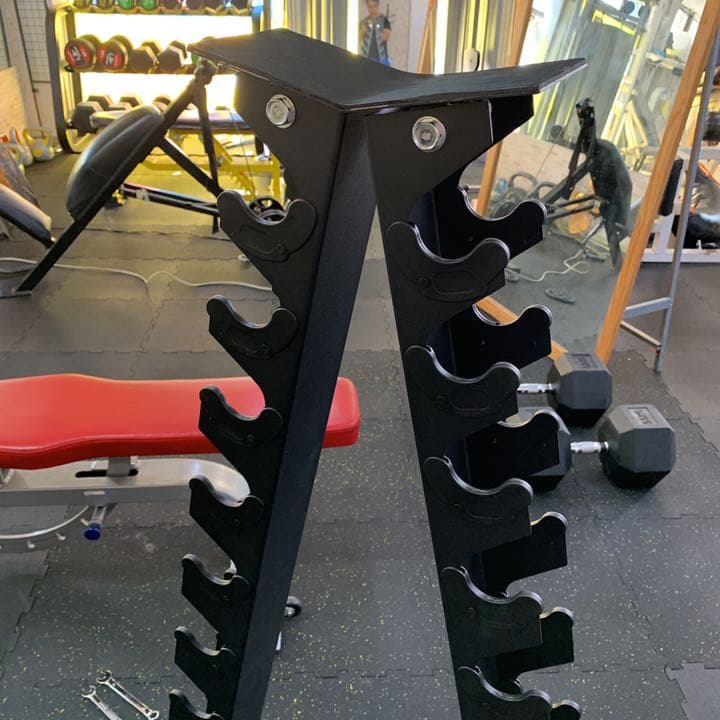 ヘックスダンベル1kgから10kg & 縦型ラック