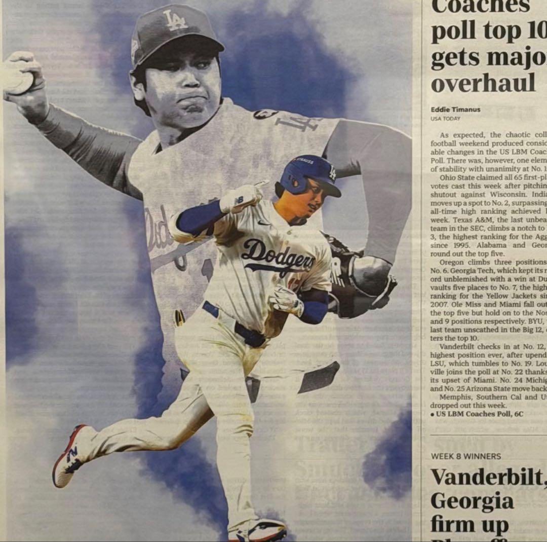 超激レア！USA Today【ドジャース 大谷翔平 伝説の試合】額縁入り　②