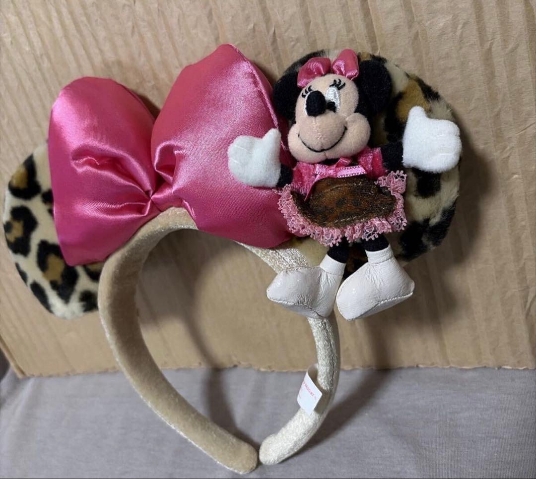 かりん　ディズニー　ミニー　カチューシャ　ヒョウ柄　レオパード