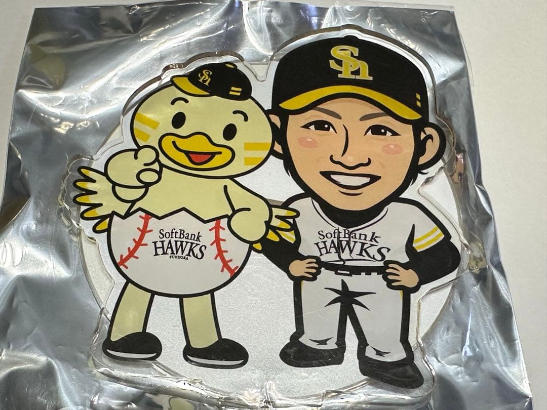 若鷹ガチャ　筑後バージョン　BIGアクリルスタンド　周東佑京　ホークス