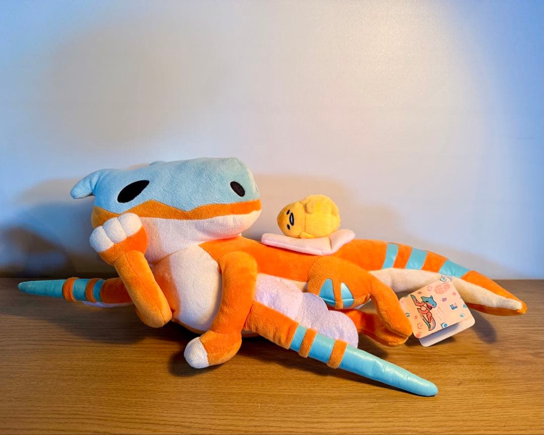 希少！タグ付き ティガレックス×ぐでたま ぬいぐるみ モンスターハンター コラボ