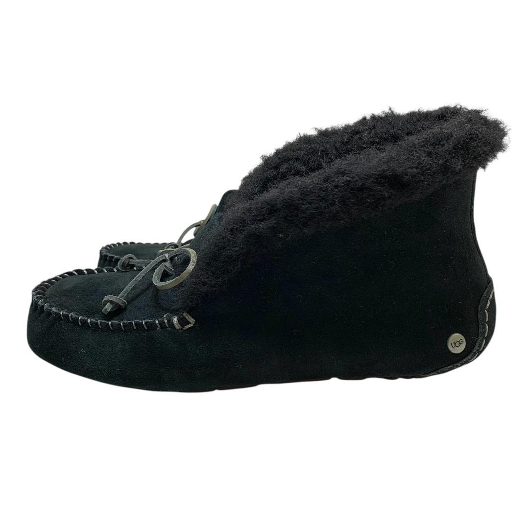 極美品 UGG アグ (24) モカシン ブーツ ボア ムートン アレーナ 本革