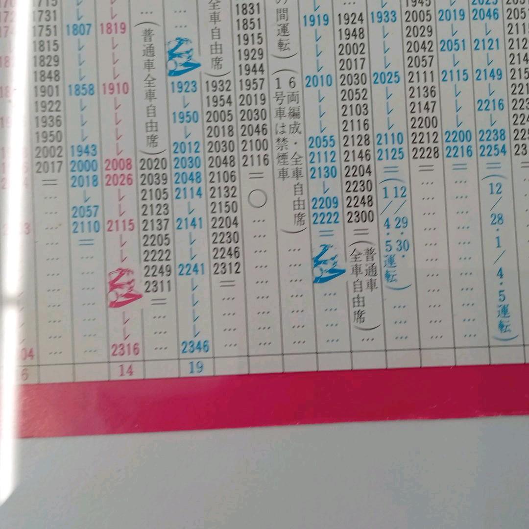 国鉄　東海道・山陽新幹線時刻表（昭和６０年１２月１日から昭和６１年２月２８日）