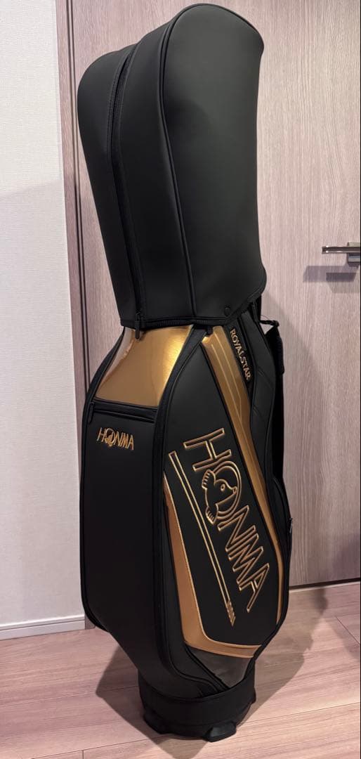 ホンマ ゴルフ ロイヤルスター カート キャディバッグ ブラック×ゴールド