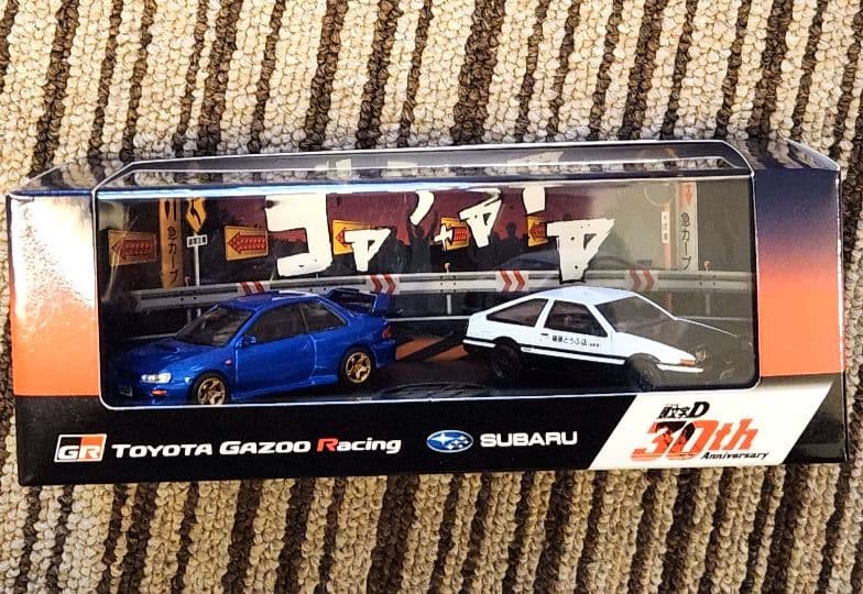 【1500台限定・サイン入】頭文字D 30周年 1/64 トレノ&インプレッサ