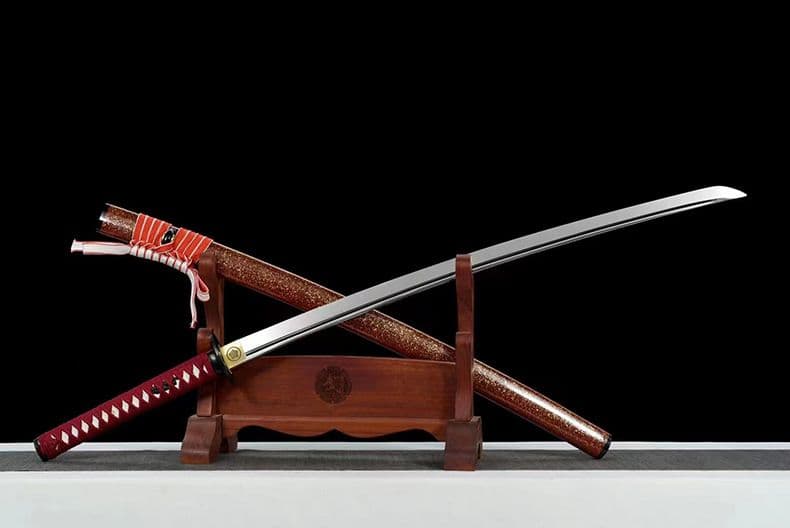 1067-武具 刀装具 日本刀　模造刀 居合刀 武士道 武蔵 鑑賞用 手鍛造打