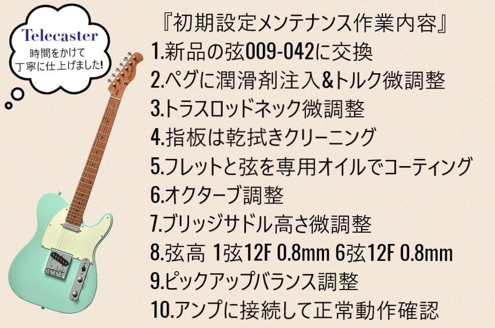 ✨未使用✨ BUCCHUS バッカス テレキャスター サーフグリーン