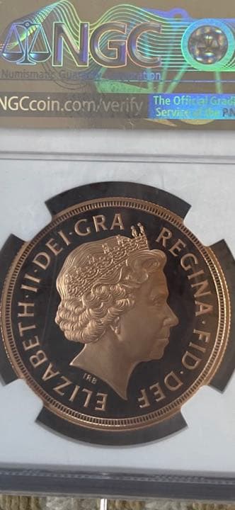 【最高鑑定】2014年 イギリス エリザベス2世 5ソブリ…