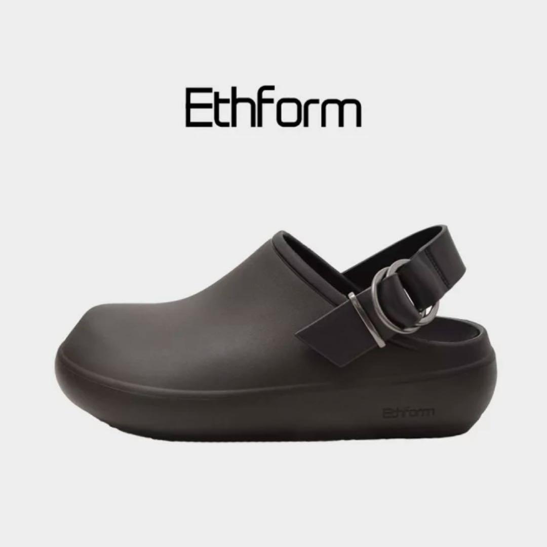 Ethform サンダル ブラック 厚底 TERRE ブラック M