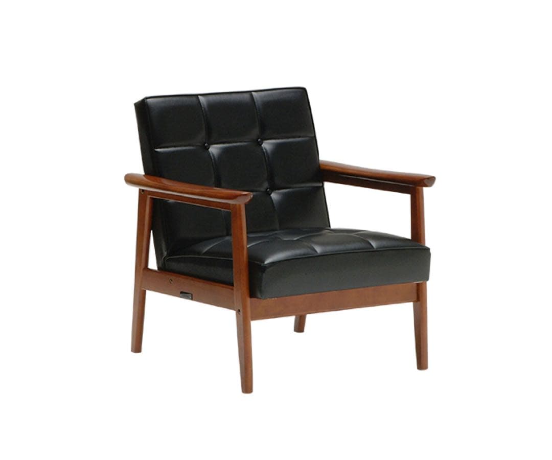 【美品】カリモク60 シングルソファ　ウォールナット
