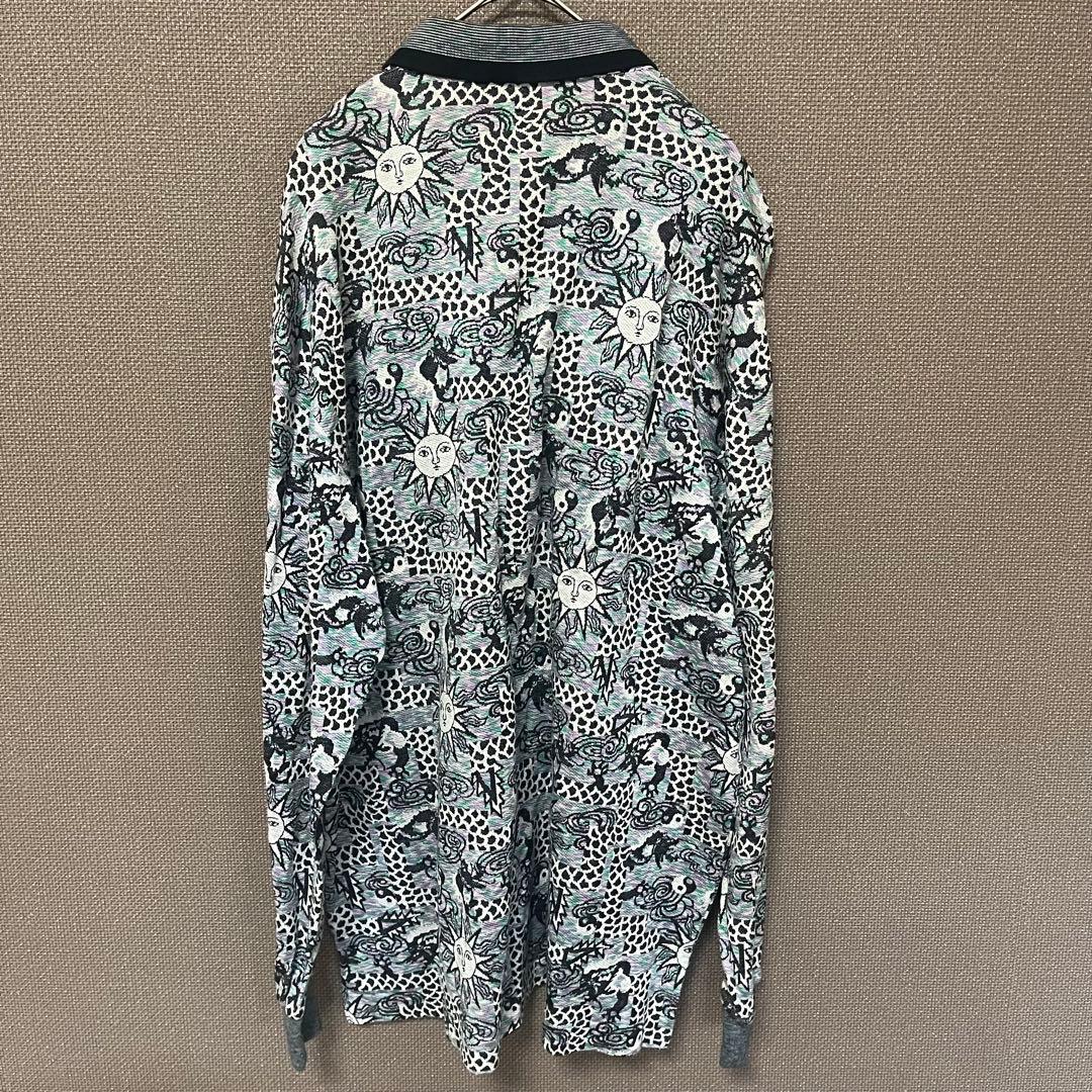 ジャンボ尾崎　Js ゴルフポロシャツ ヴィンテージ マルチカラー 総柄L