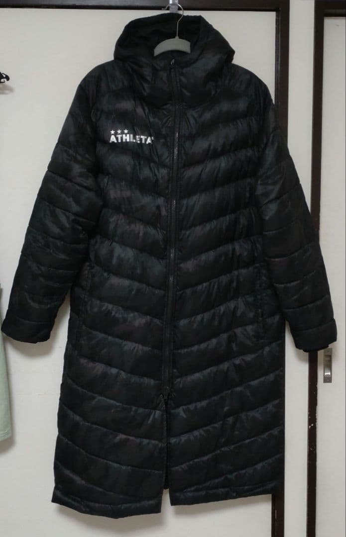 アスレタ ATHLETA ベンチコート ダウンコート　ロングコート　迷彩柄