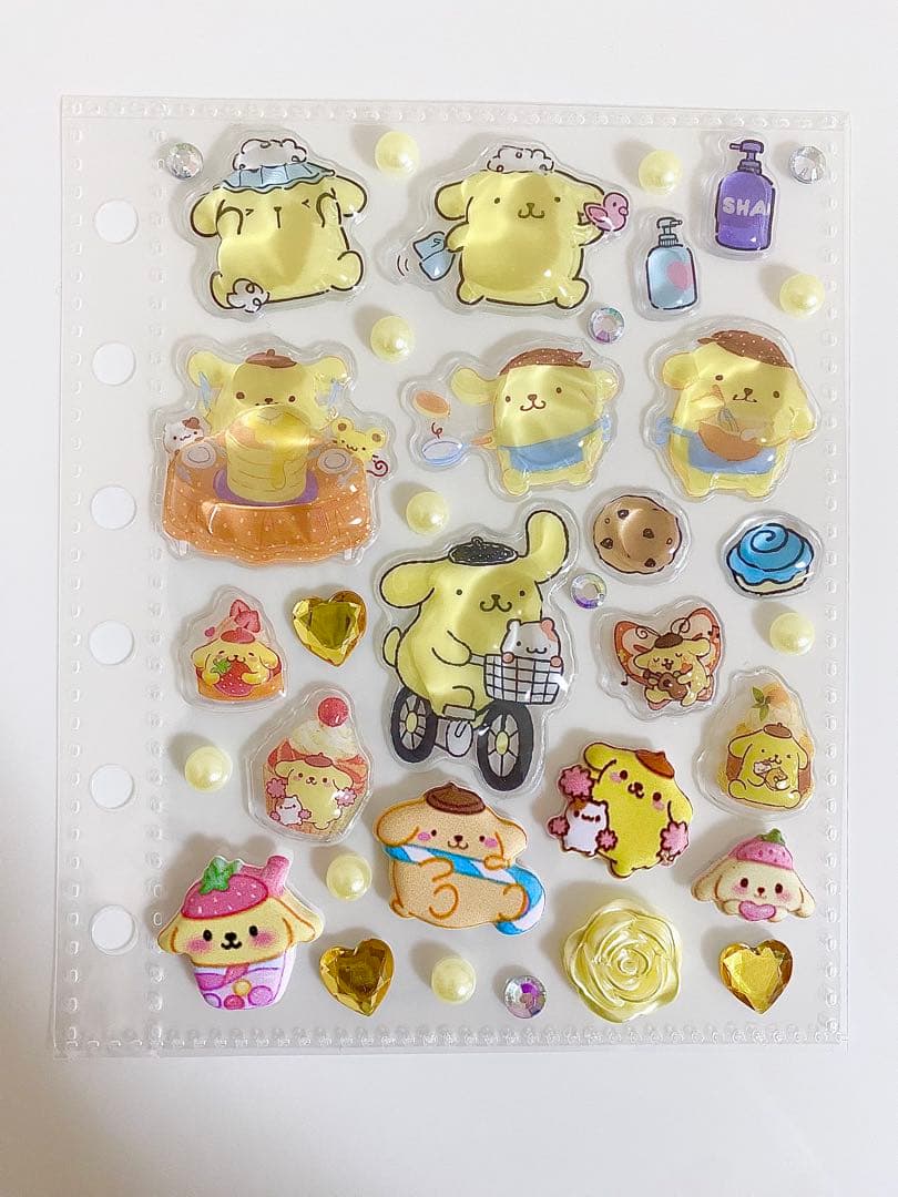 シール帳　完成品　ポムポムプリン　はぴだんぶい　マイメロディ　クロミ　サンリオ