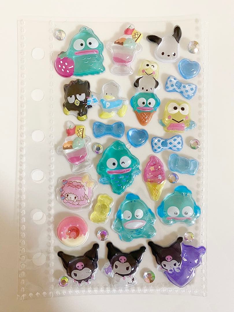 シール帳　完成品　ポムポムプリン　はぴだんぶい　マイメロディ　クロミ　サンリオ