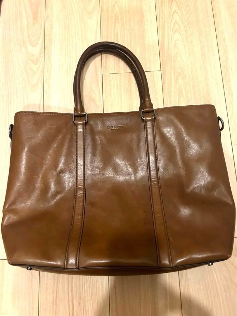 COACH コーチ 2way メトロポリタン ビジネスバッグ 茶