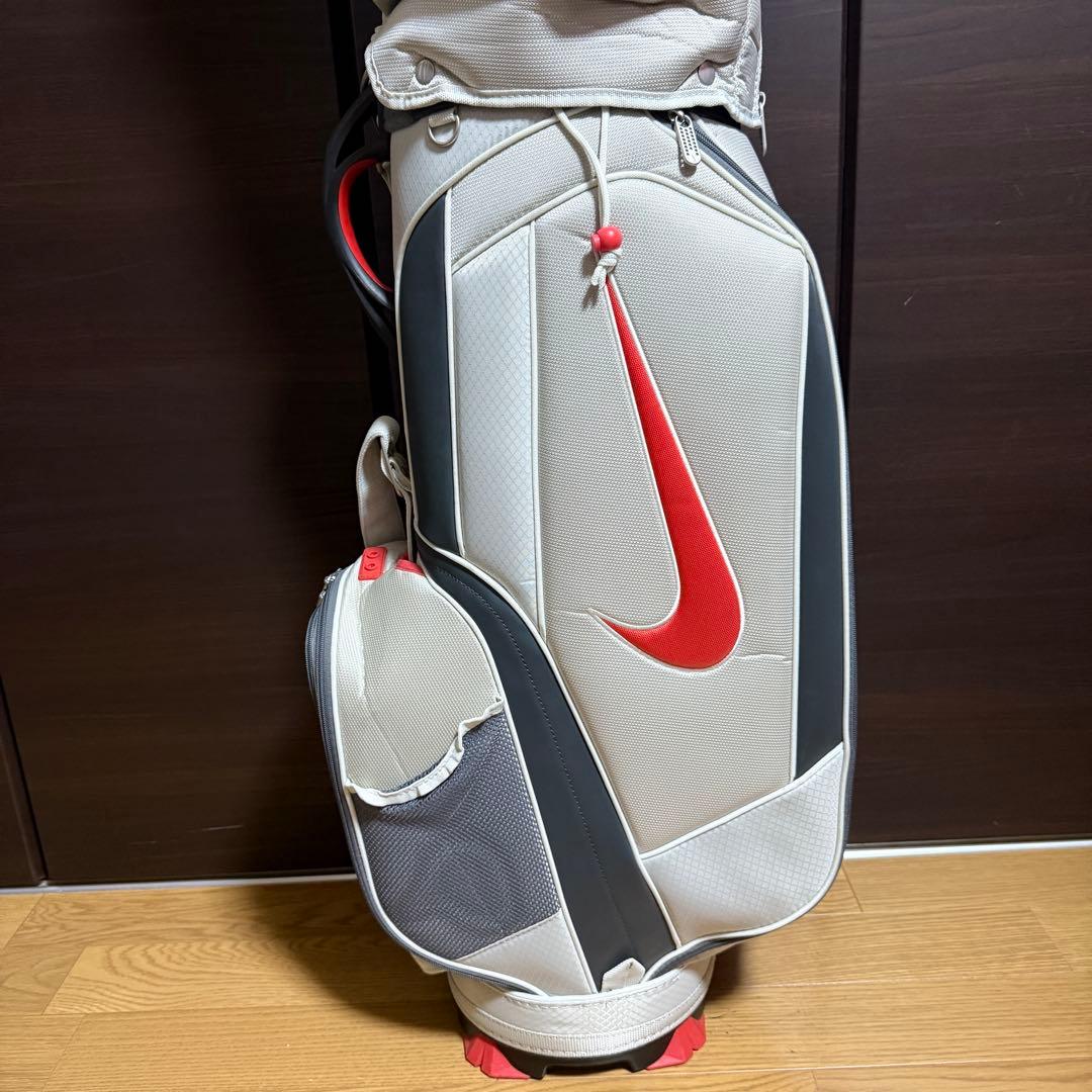 Nike golf キャディバッグ ゴルフバッグ ホワイト/レッド