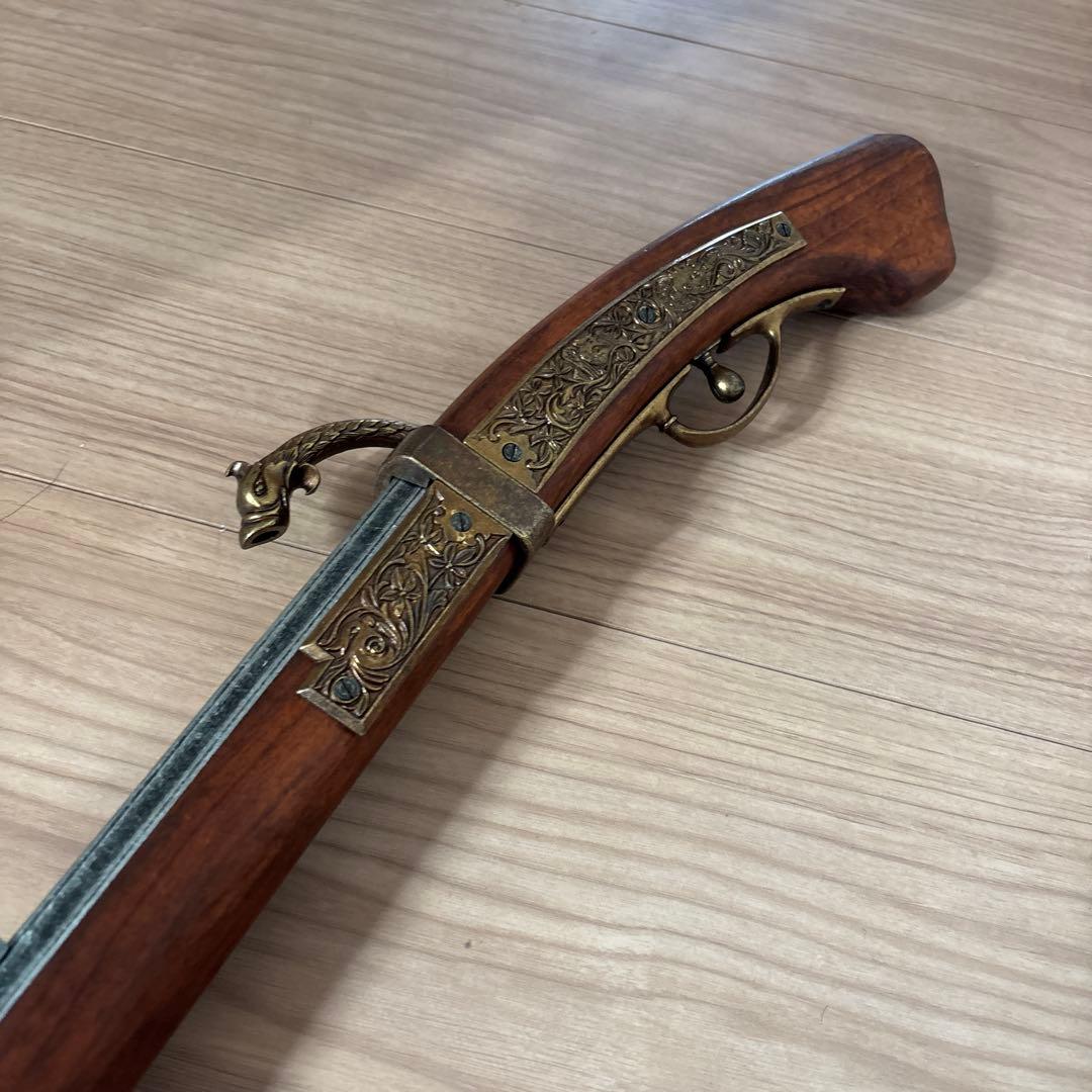 火縄銃レプリカ　フリントロック式ピストル 約70cm