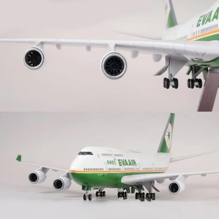 エバーエアー B747 エバー航空 模型飛行機 ランディングギア LEDライト