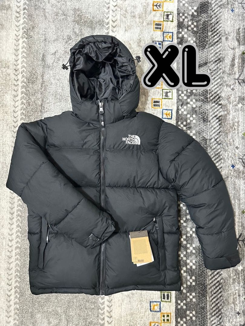 THE NORTH FACE フード付きダウンジャケット XLサイズ 黒