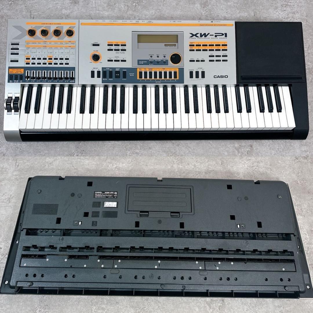 希少　CASIO XW-P1 シンセサイザー 61鍵盤　軽量　ソフトケース　廃盤