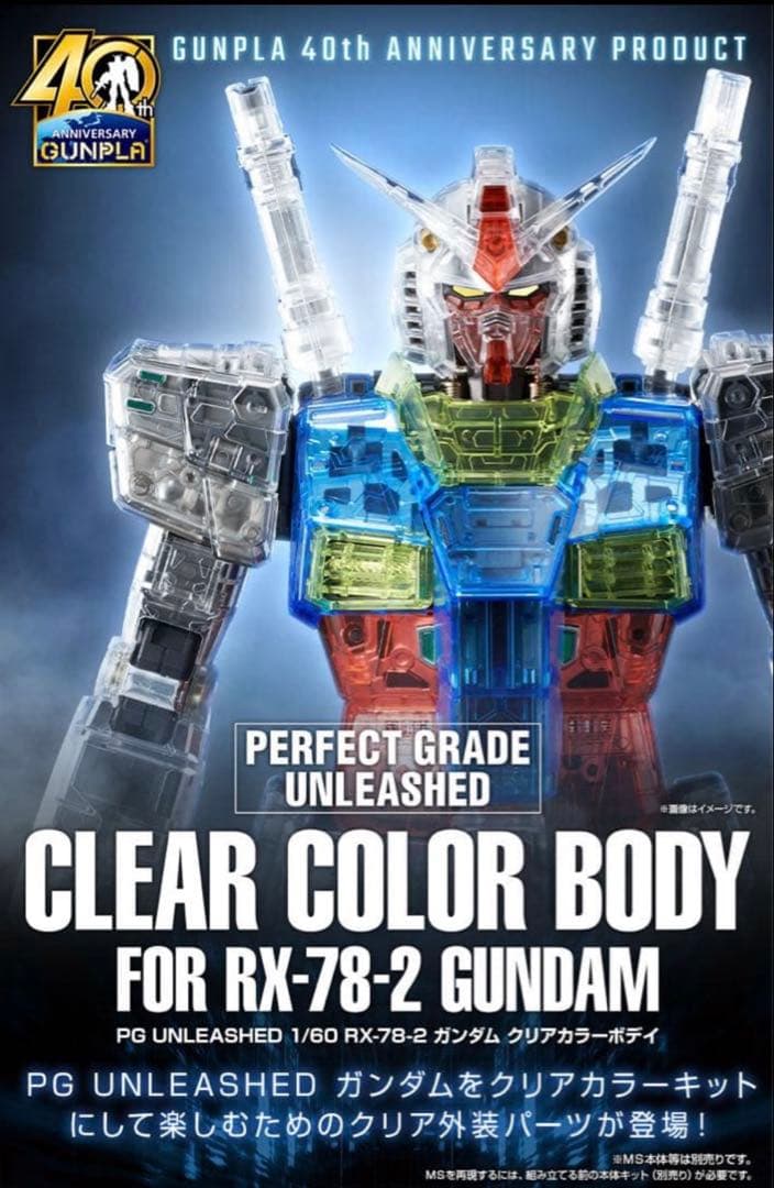 PG UNLEASHED RX-78-2 ガンダム クリアカラー