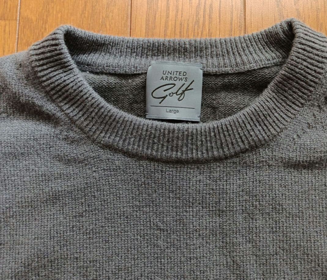 ユナイテッドアローズゴルフ　カシミヤ　ニット　セーター　【ドライクリーニング済】