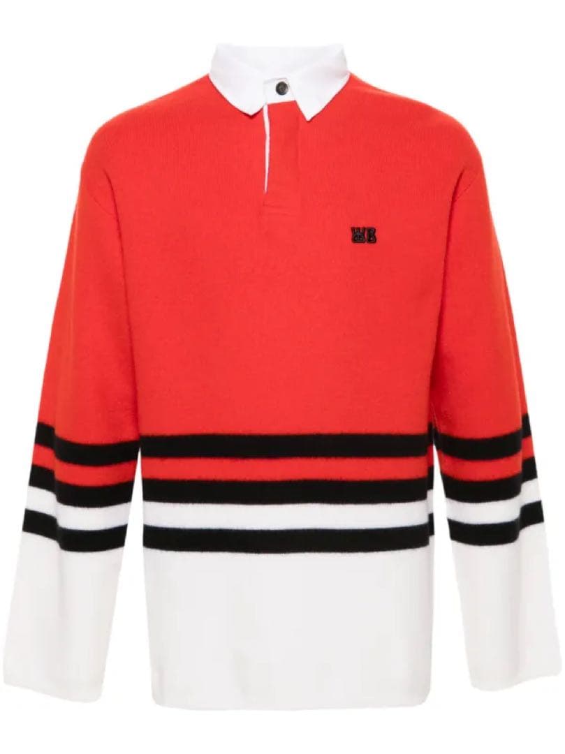 トップス wales bonner 24aw WOOL YARN CYPHER POLO