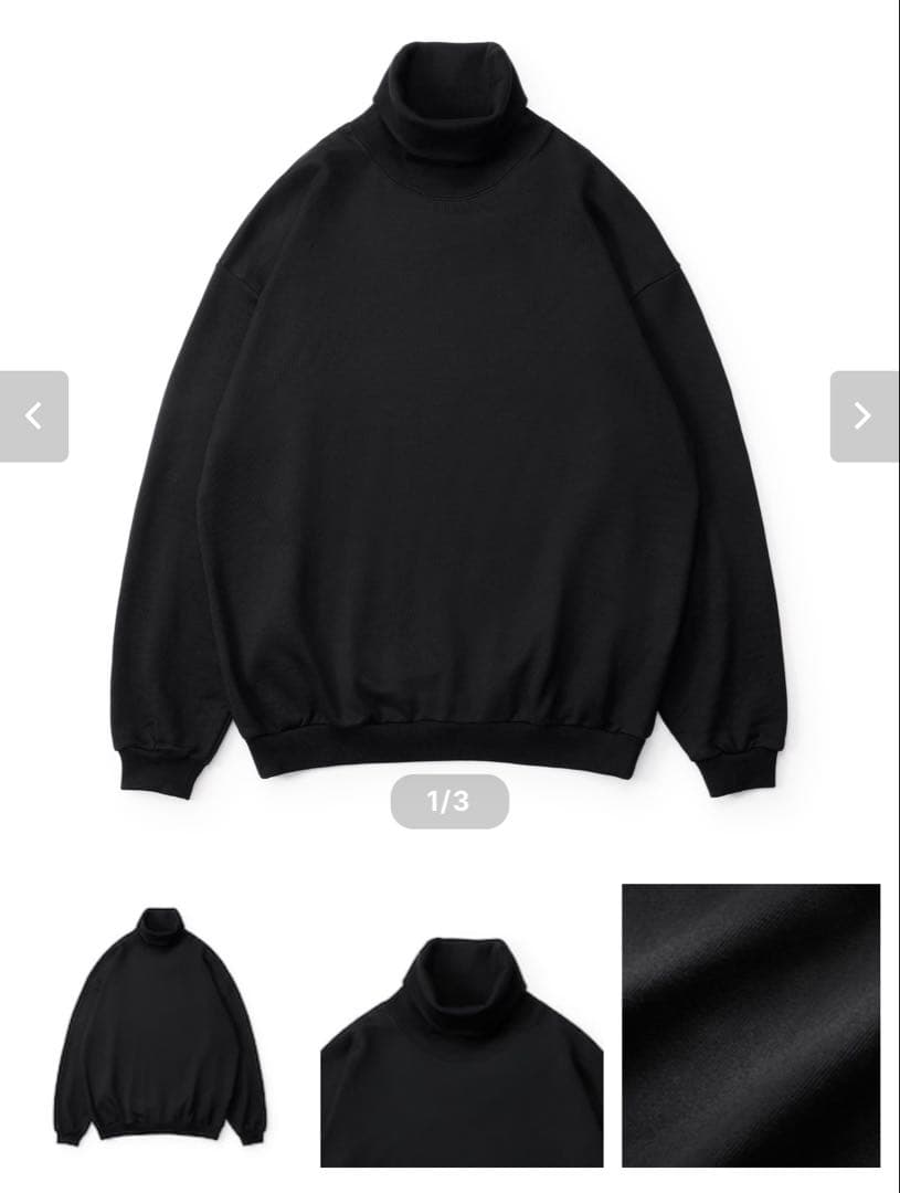 トップス everyone luxury cotton turtleneck