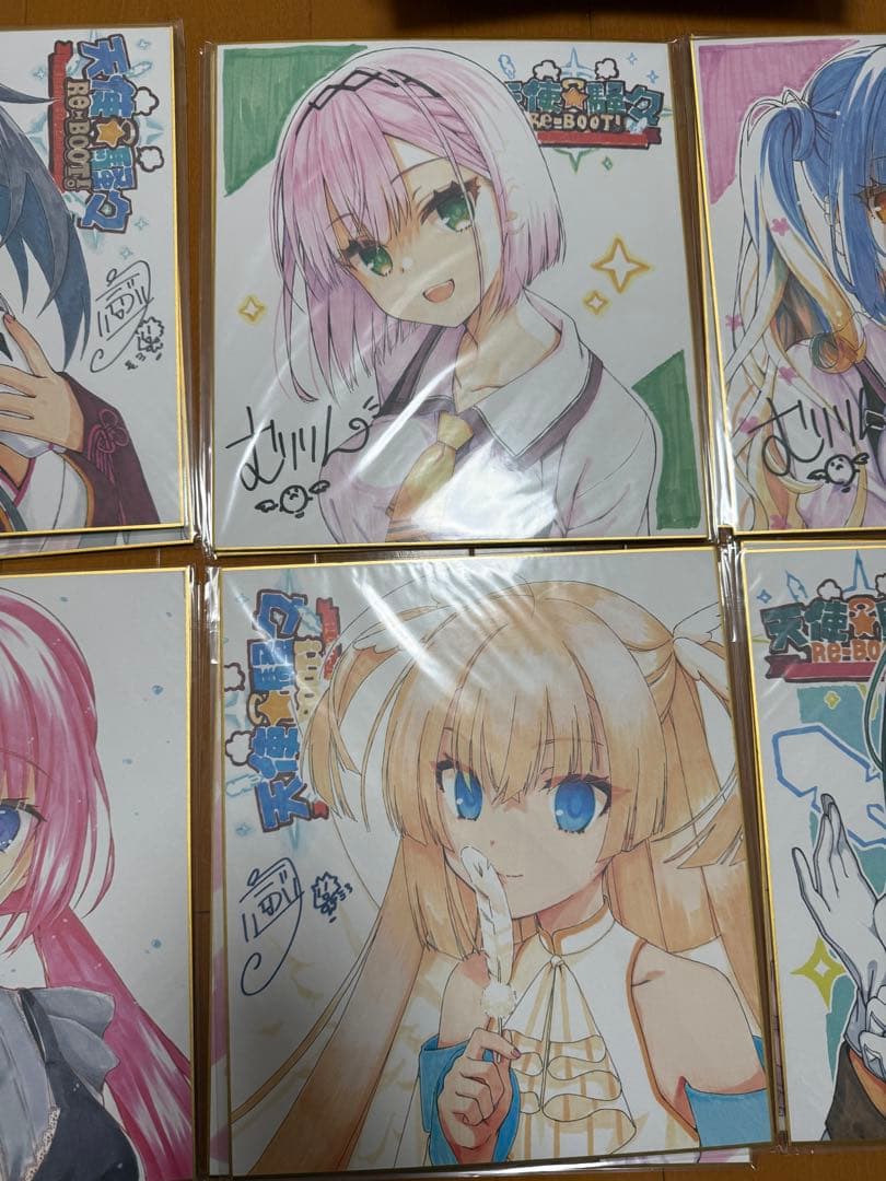 天使 騒々 RE BOOT オフィシャル　色紙６枚セット